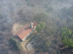 Incendio San Quirico sabato