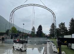 La nascita dei nuovi campi di \"Laveno Padel\"