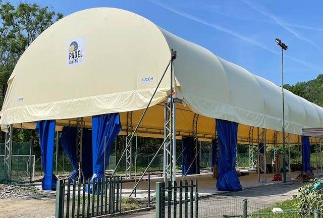 La nascita dei nuovi campi di \"Laveno Padel\"