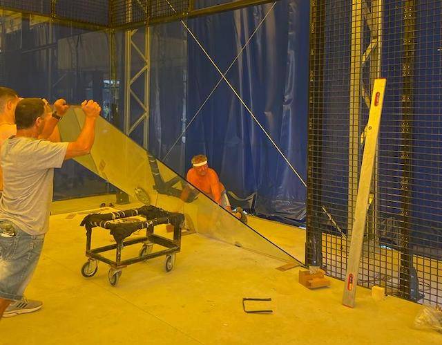 La nascita dei nuovi campi di \"Laveno Padel\"