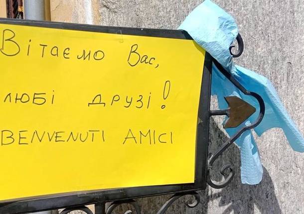La Meranda Solidale con i profughi ucraini ospitati a Besozzo 