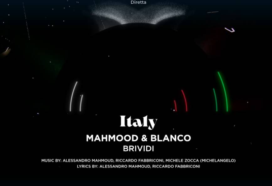 Mahmood e Blanco all'eurovision song contest in Torino