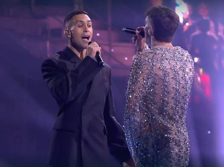 Mahmood e Blanco all'eurovision song contest in Torino