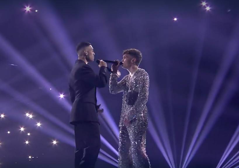 Mahmood e Blanco all'eurovision song contest in Torino