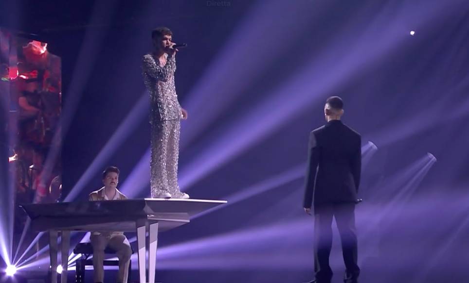 Mahmood e Blanco all'eurovision song contest in Torino