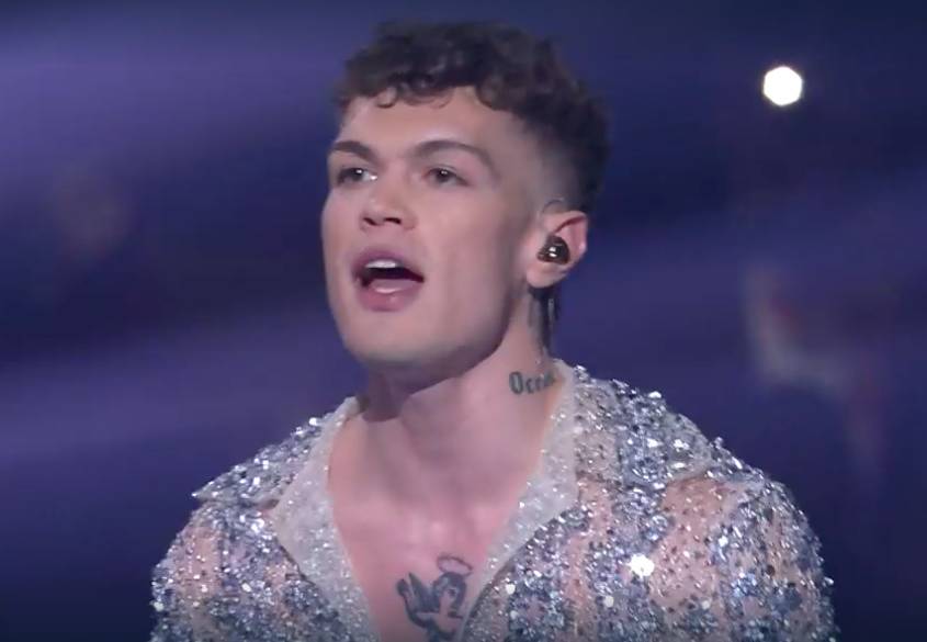 Mahmood e Blanco all'eurovision song contest in Torino