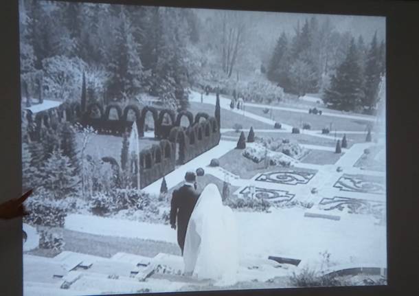 Un matrimonio degli anni ’30 a Villa Toeplitz proiettato in asilo a Laveno