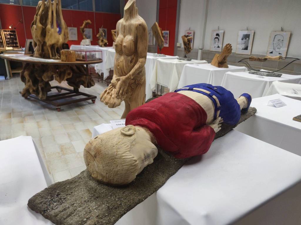 Mostra alla Soara - percorso tattile di Damiano Latorre