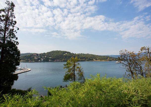 Il Parco delle Torrazze di Laveno Mombello visto dall’alto