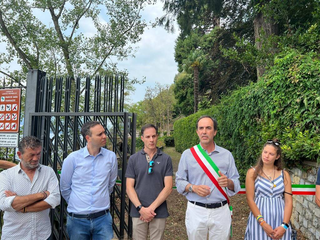inaugurazione parco torrazze laveno mombello