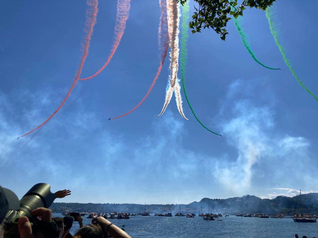 Le Frecce Tricolori fanno sognare il Lago Maggiore