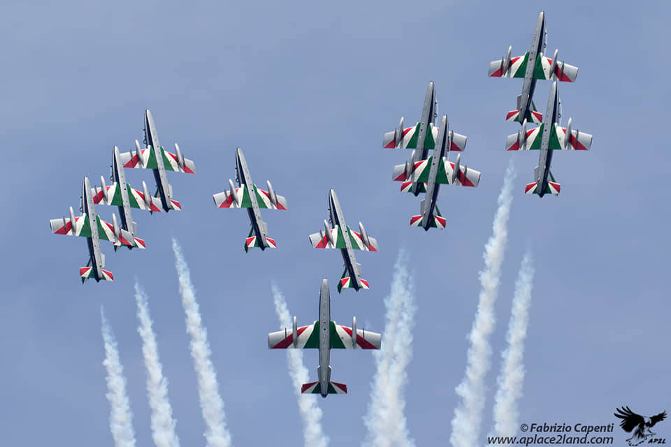 Le Frecce Tricolori sul Lago Maggiore nelle foto di Fabrizio Capenti