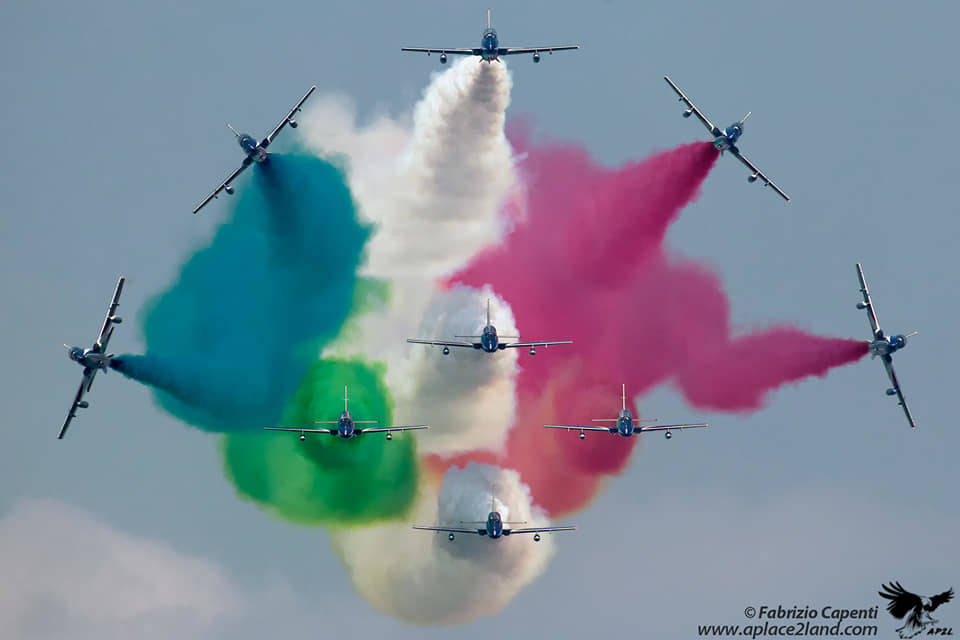 Le Frecce Tricolori sul Lago Maggiore nelle foto di Fabrizio Capenti