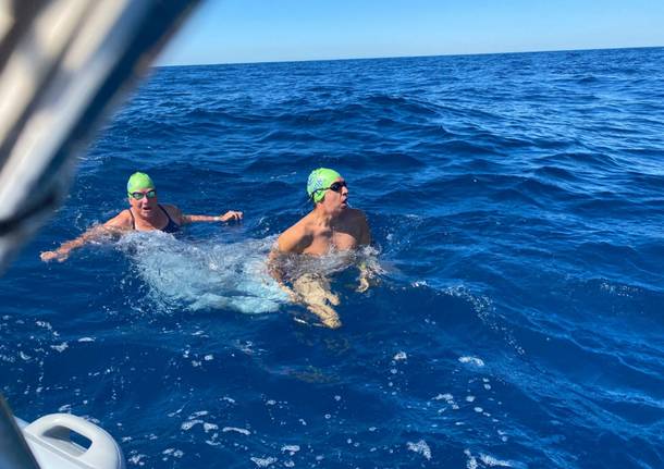 Massimiliano Ferrario alla Traversata Capri-Napoli