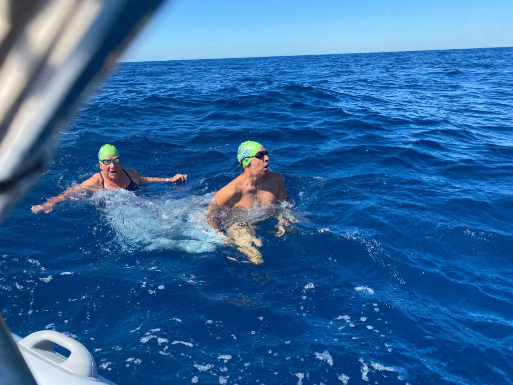 Massimiliano Ferrario alla Traversata Capri-Napoli