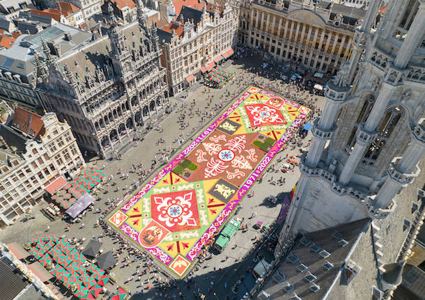 La meraviglia del Tapies De Fleurs a Bruxelles