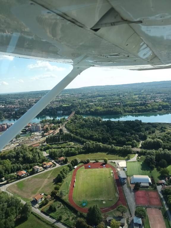 Angera e Sesto Calende dall'idrovolante