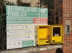 Defibrillatore di via Manara a Prabiago