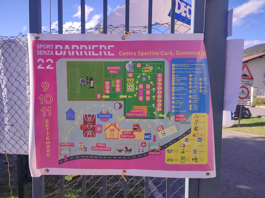 La seconda giornata di Sport Senza Barriere a Dumenza 