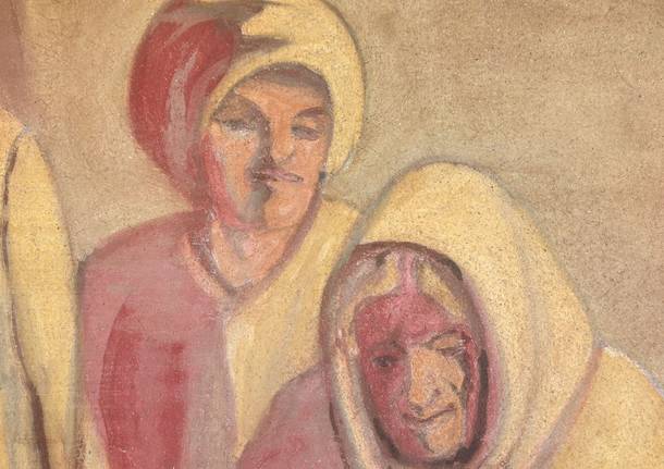 I lavori di restauro del dipinto di Innocente Salvini ad Arcumeggia 