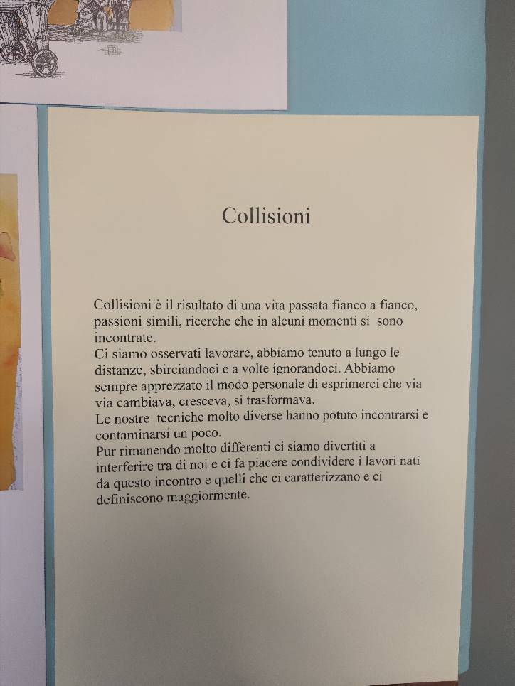 Collisioni - la mostra di Francesca Volponi e Enrico Berrini alla Pinacoteca di Taino