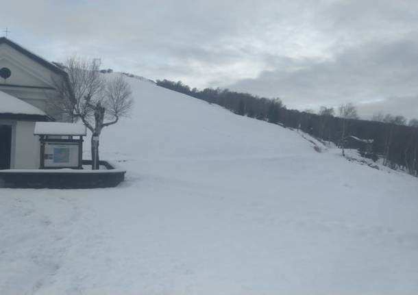 La Forcora innevata: 25 centimetri di neve