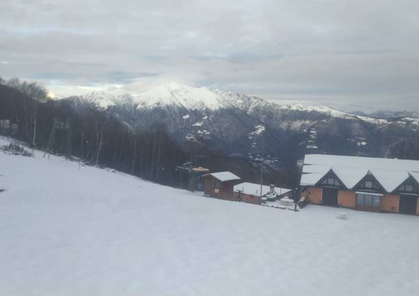 La Forcora innevata: 25 centimetri di neve