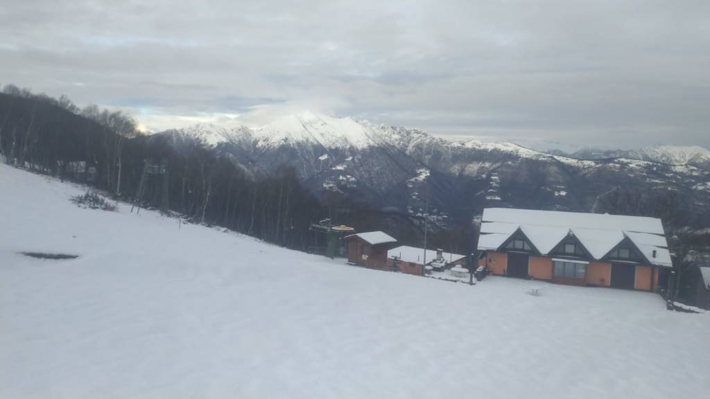 La Forcora innevata: 25 centimetri di neve