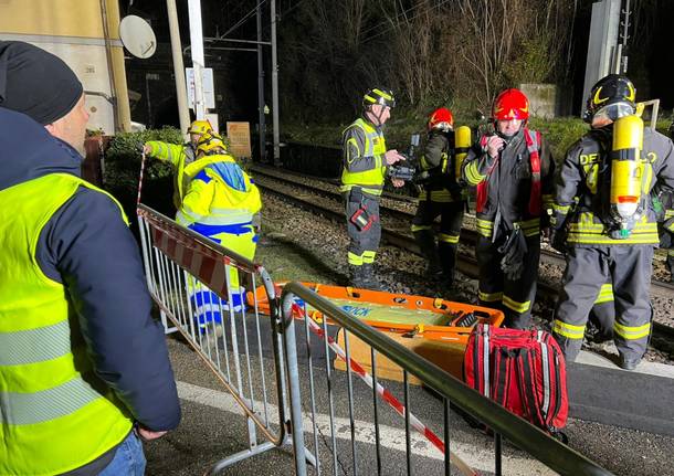 Maxi esercitazione in galleria a Laveno Mombello