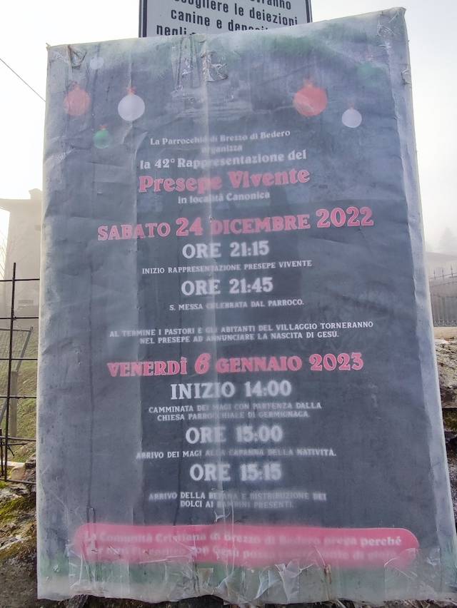 presepe vivente brezzo di bedero 