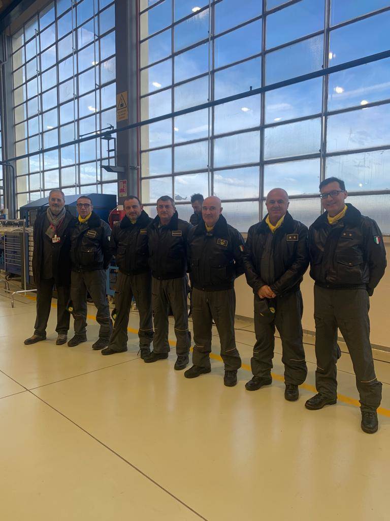 Alla sede Leonardo di Vergiate la consegna del primo Aw 169 Foc alla Guardia di Finanza