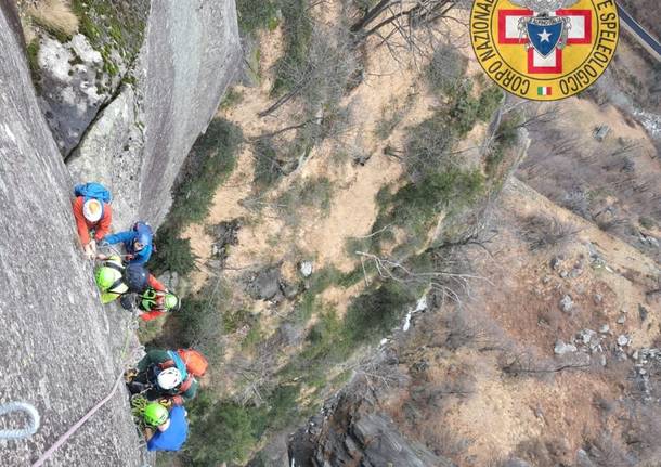 Il soccorso alpino in azione a Baceno