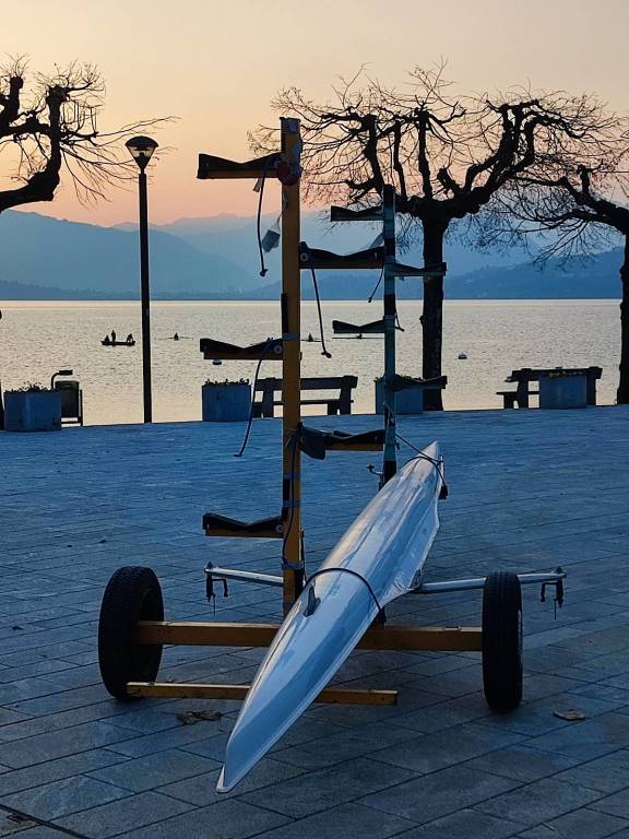 Il tramonto dorato a Caldè
