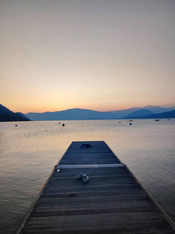 Il tramonto dorato a Caldè