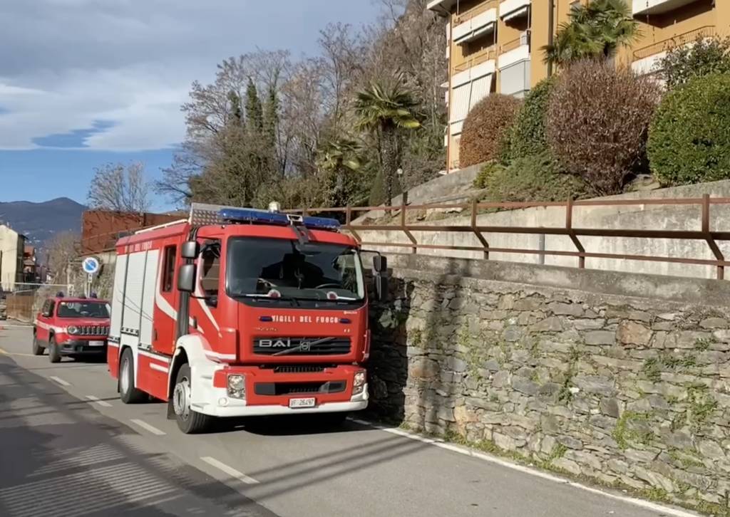 La frana a Creva di Luino
