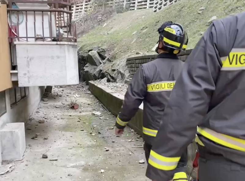 La frana a Creva di Luino