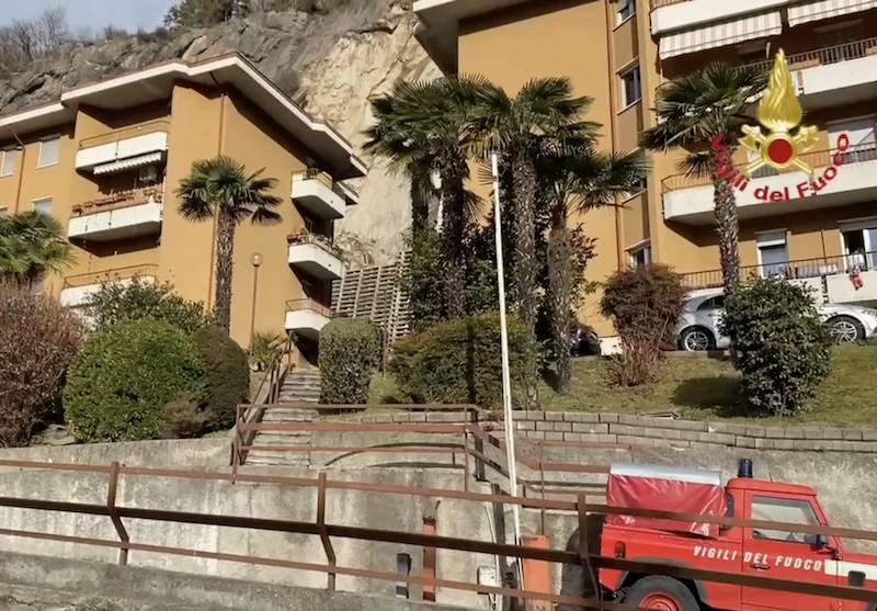 La frana a Creva di Luino