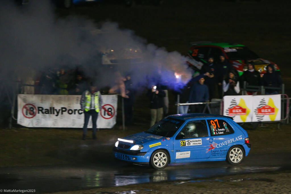 Rally dei Laghi 2023 - La PS1 all\'ippodromo di Varese