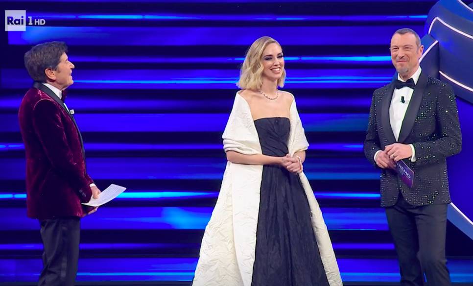 Chiara Ferragni a sanremo 2023