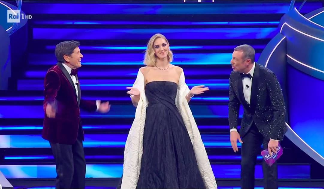 Chiara Ferragni a sanremo 2023