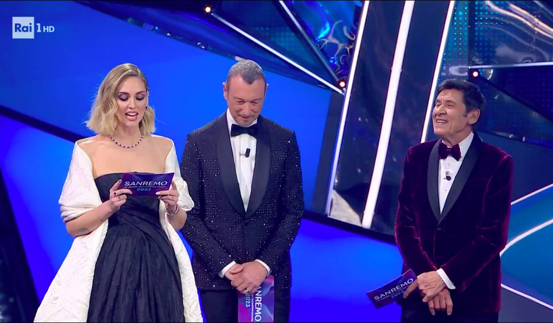 Chiara Ferragni a sanremo 2023