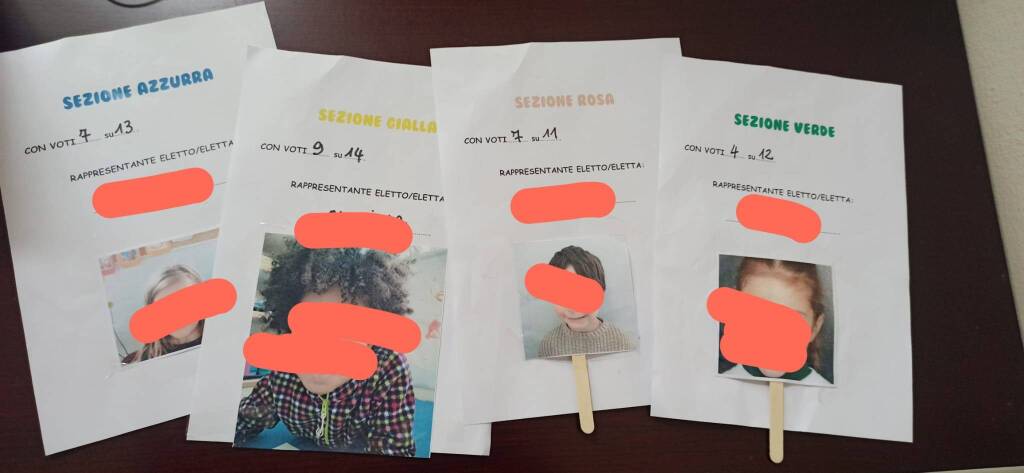 il voto segreto dei bambini dell'asilo