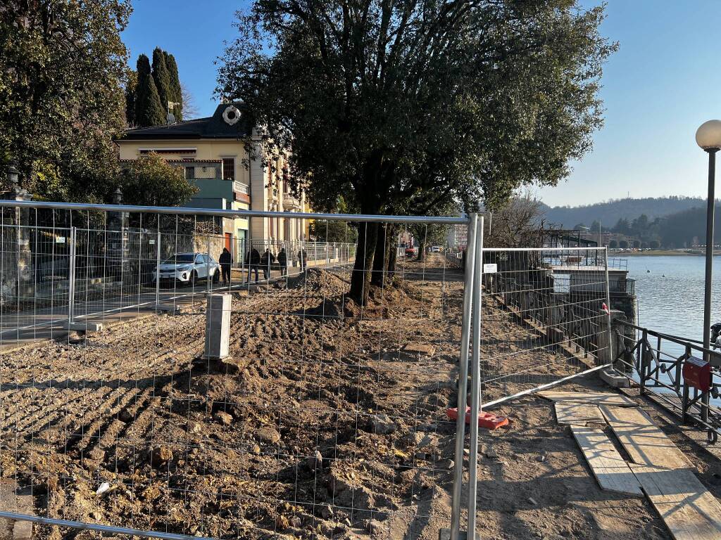 Laveno Mombello, i cantieri da Viale De Angelis al borgo storico 