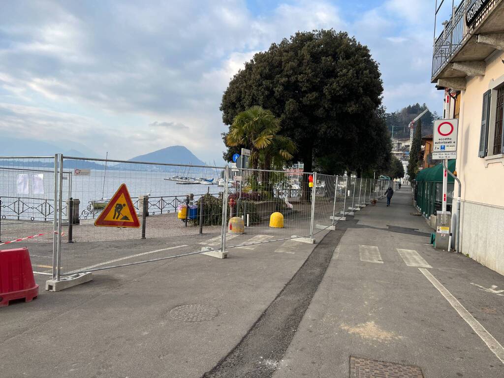 Laveno Mombello, i cantieri da Viale De Angelis al borgo storico 