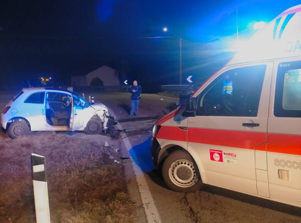 Luino - Incidente stradale via Lugano