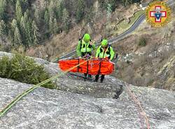 L\'esercitazione del Soccorso Alpino della Valdossola