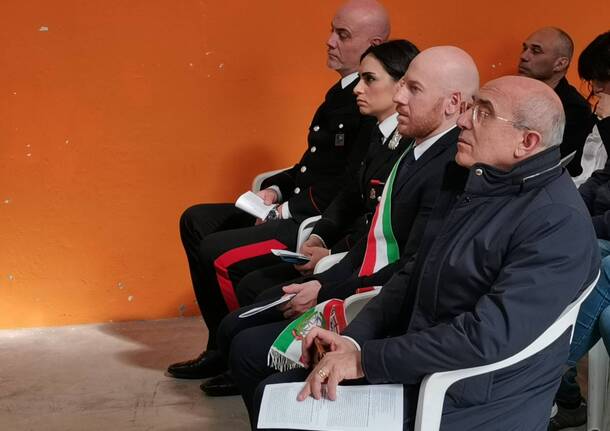 Don Mazzi celebra la Santa messa a "La Valle di Ezechiele" a Fagnano Olona