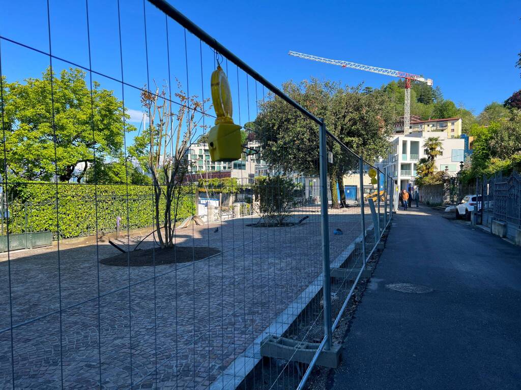 Laveno Mombello maggio 2023, i cantieri