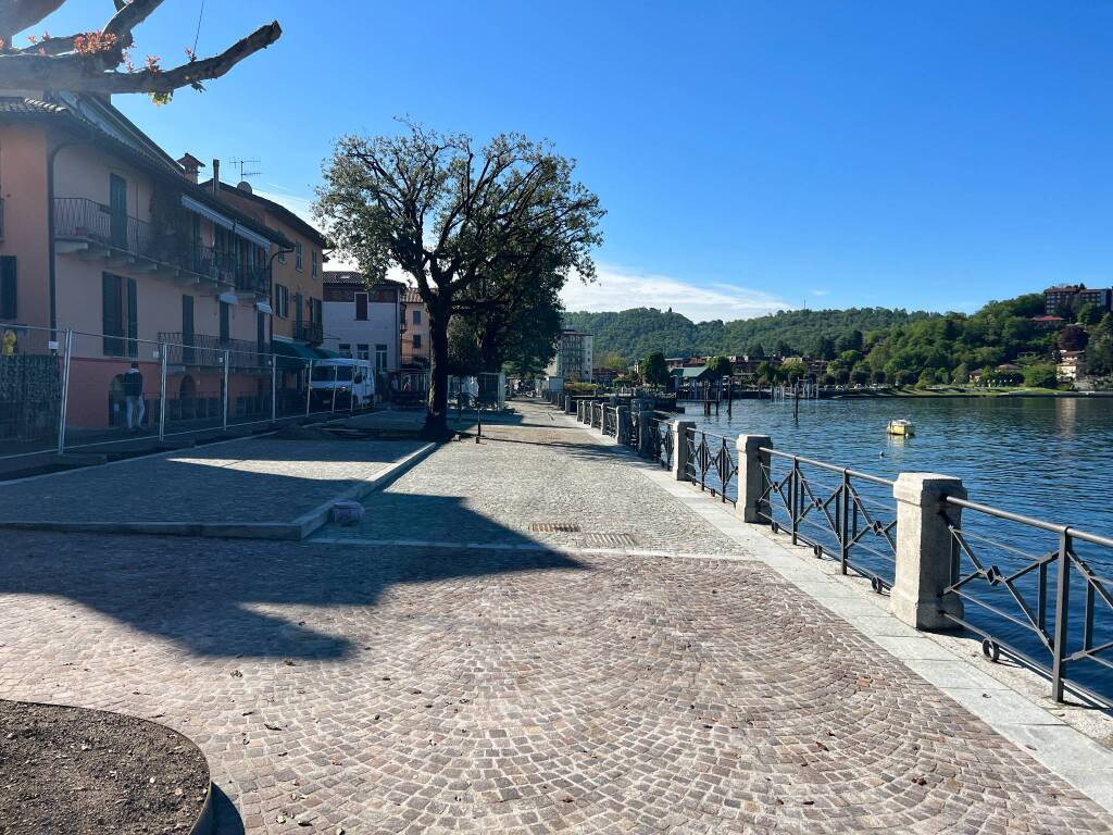 Laveno Mombello maggio 2023, i cantieri 