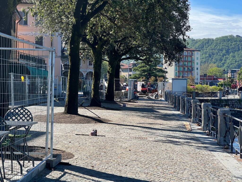 Laveno Mombello maggio 2023, i cantieri 